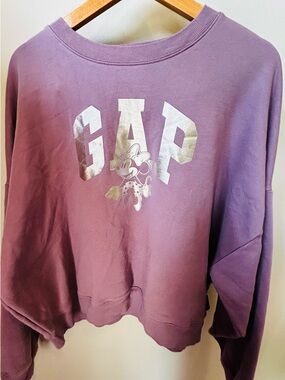 GAP x Disney Lavender Sweatshirt with Minnie Mouse size XL
